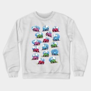 Tractor cartoon pattern. Crewneck Sweatshirt